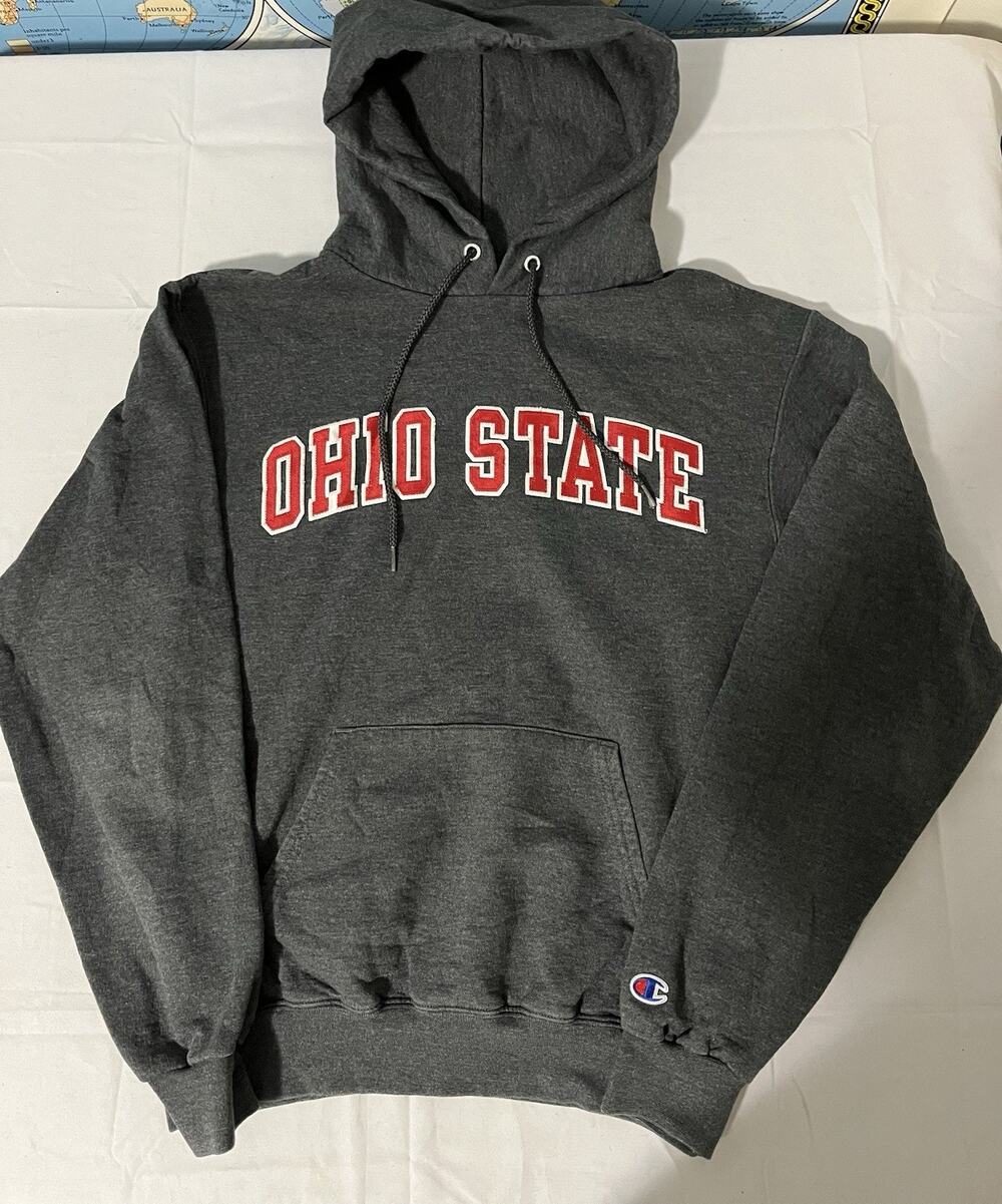 Champion Ohio State Buckeyes Hoodie Size S NCAA Kangaroo Pocket Embroidery Logo